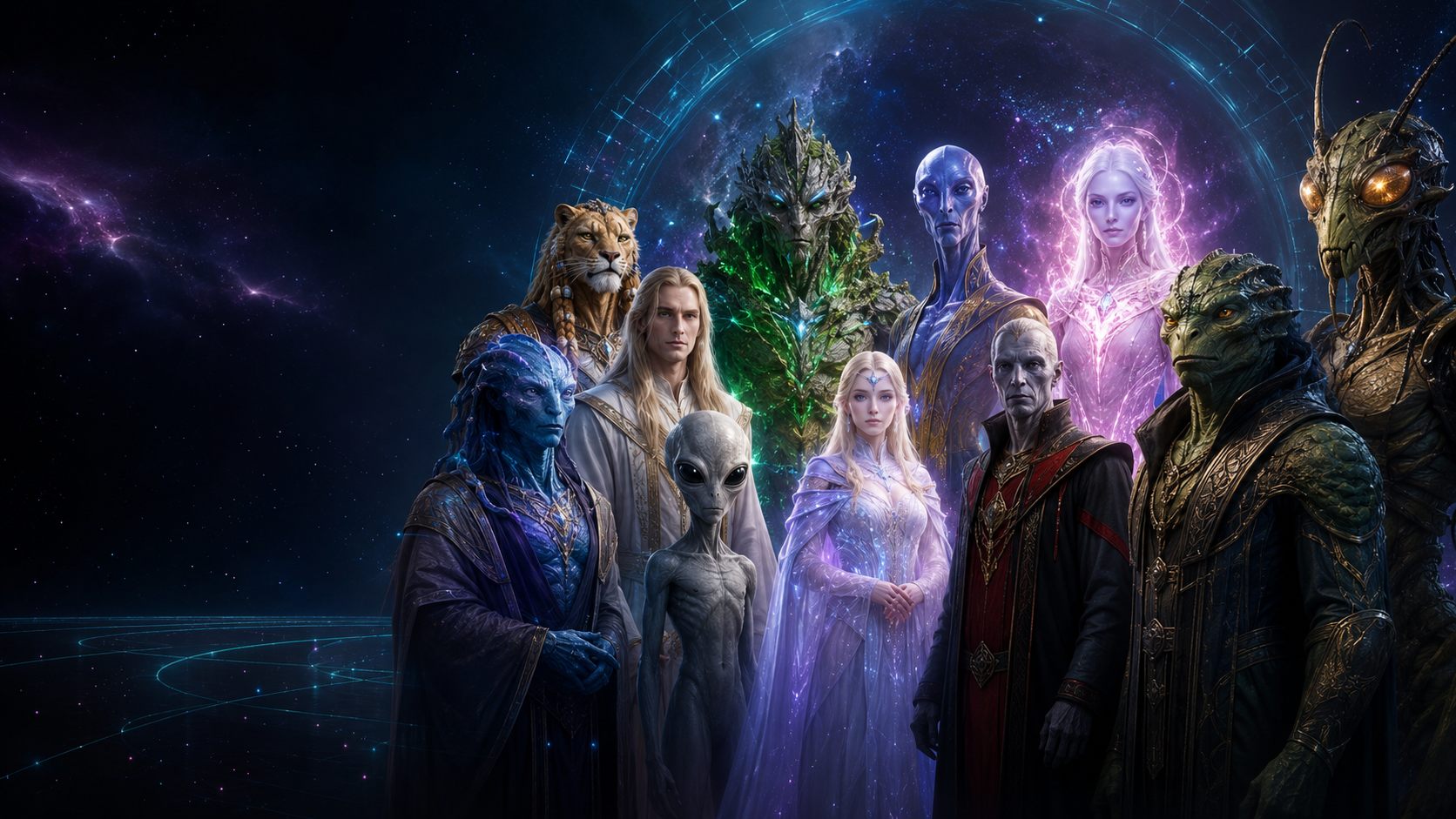 Representatives of the star nations gathered for a shared transmission